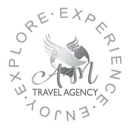 AM TRAVEL AGENCY EXPLORE · EXPERIENCE · ENJOY