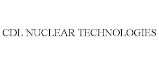 CDL NUCLEAR TECHNOLOGIES