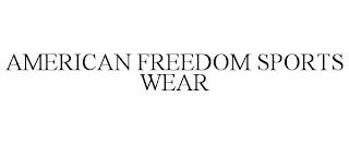 AMERICAN FREEDOM SPORTS WEAR