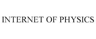 INTERNET OF PHYSICS