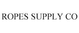ROPES SUPPLY CO