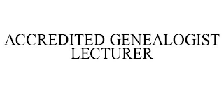 ACCREDITED GENEALOGIST LECTURER