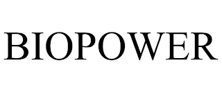 BIOPOWER