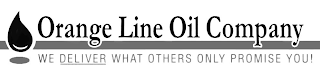 ORANGE LINE OIL COMPANY WE DELIVER WHAT OTHERS ONLY PROMISE YOU!