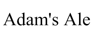ADAM'S ALE