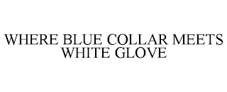 WHERE BLUE COLLAR MEETS WHITE GLOVE