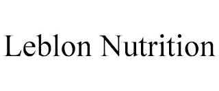 LEBLON NUTRITION