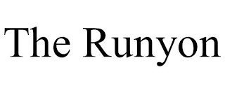 THE RUNYON