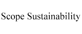 SCOPE SUSTAINABILITY