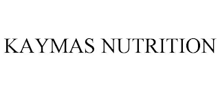 KAYMAS NUTRITION