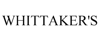 WHITTAKER'S