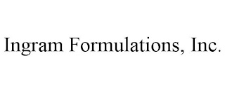 INGRAM FORMULATIONS, INC.