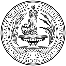 NATURALIS SIGILLUM RESTITUET IUVENIBUS FONS SOCIETATIS