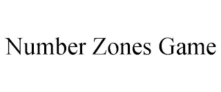 NUMBER ZONES GAME