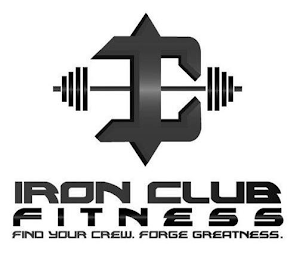 IC IRON CLUB FITNESS FIND YOUR CREW. FORGE GREATNESS.