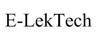 E-LEKTECH