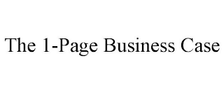 THE 1-PAGE BUSINESS CASE