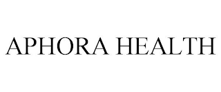 APHORA HEALTH