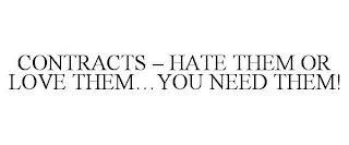 CONTRACTS - HATE THEM OR LOVE THEM...YOU NEED THEM!