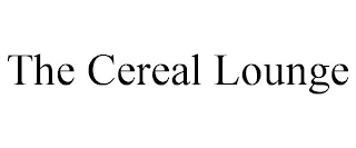 THE CEREAL LOUNGE