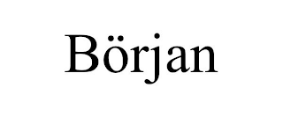 BÖRJAN