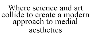 WHERE SCIENCE AND ART COLLIDE TO CREATE A MODERN APPROACH TO MEDIAL AESTHETICS