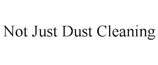 NOT JUST DUST CLEANING