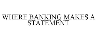 WHERE BANKING MAKES A STATEMENT