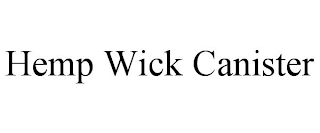 HEMP WICK CANISTER