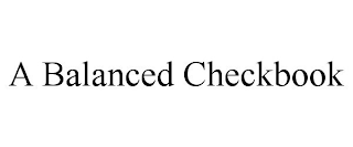 A BALANCED CHECKBOOK