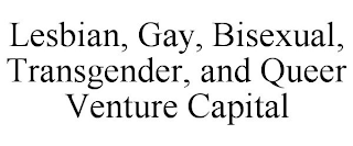 LESBIAN, GAY, BISEXUAL, TRANSGENDER, AND QUEER VENTURE CAPITAL