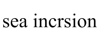 SEA INCRSION