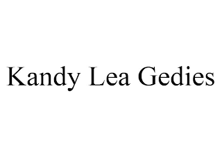 KANDY LEA GEDIES