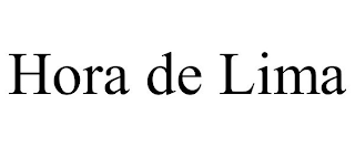 HORA DE LIMA