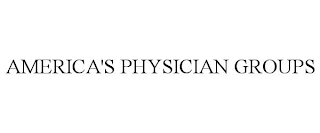 AMERICA'S PHYSICIAN GROUPS