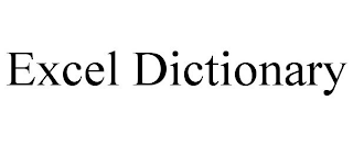 EXCEL DICTIONARY