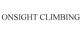 ONSIGHT CLIMBING