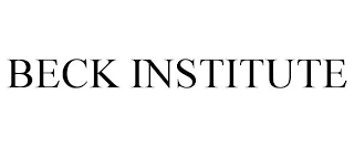 BECK INSTITUTE