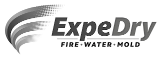 EXPEDRY FIRE · WATER · MOLD