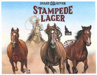 SNAKE RIVER SNAKE RIVER STAMPEDE STAMPEDE LAGER BREWED IN IDAHO