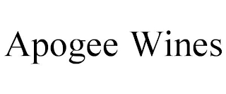 APOGEE WINES