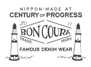 NIPPON-MADE AT CENTURY OF PROGRESS 2011 BONCOURA TRADE MARK FAMOUS DENIM WEAR