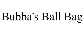 BUBBA'S BALL BAG