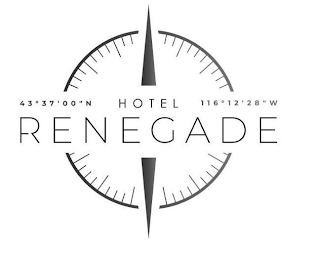 HOTEL RENEGADE 43 37' 00 " N 116 12' 28 " W