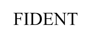 FIDENT