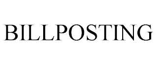 BILLPOSTING