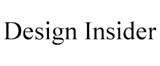 DESIGN INSIDER