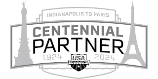 INDIANAPOLIS TO PARIS CENTENNIAL PARTNER USA SWIMMING 1924 2024