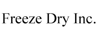 FREEZE DRY INC.