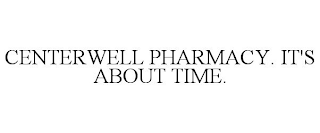 CENTERWELL PHARMACY. IT'S ABOUT TIME.